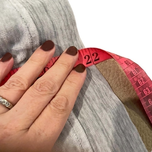 Grey Velour Crew Neck Sweatshirt With Tie Back 🖤 - Picture 8 of 10